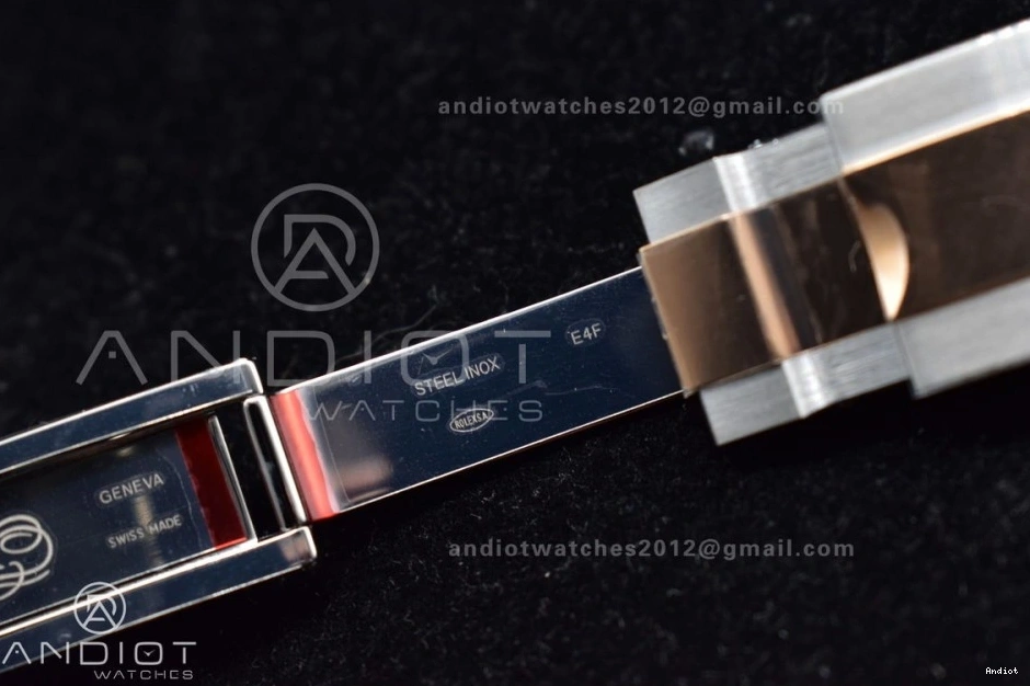 Gold Best Dial Edition Plated VR3235 904L 1:1 Yacht-Master Steel Black Rose Bracelet On 126621 SS Clean 1205